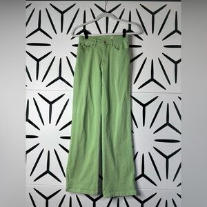 Christopher Blue Flare Leg Green Jeans Size 2
